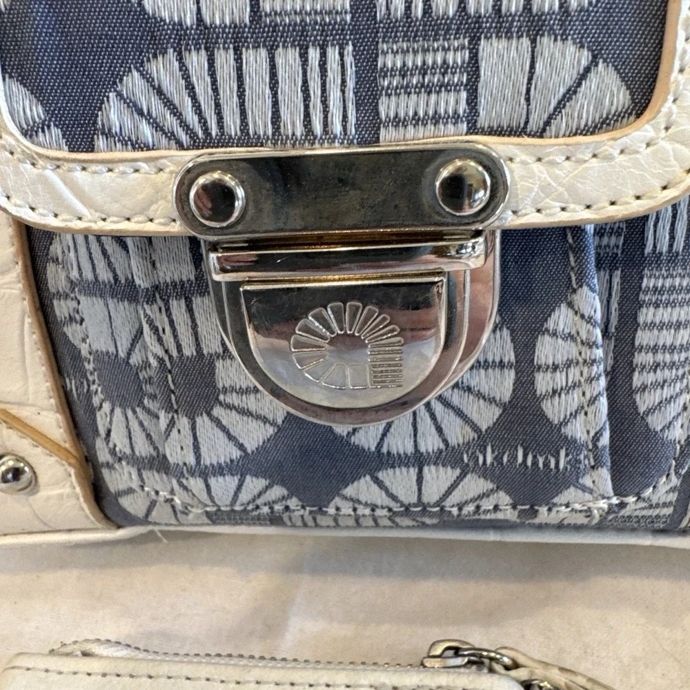 Women's Y2K Style Purse Hand Bag White Blue Akdmks Akademiks Logo & Coin Purse